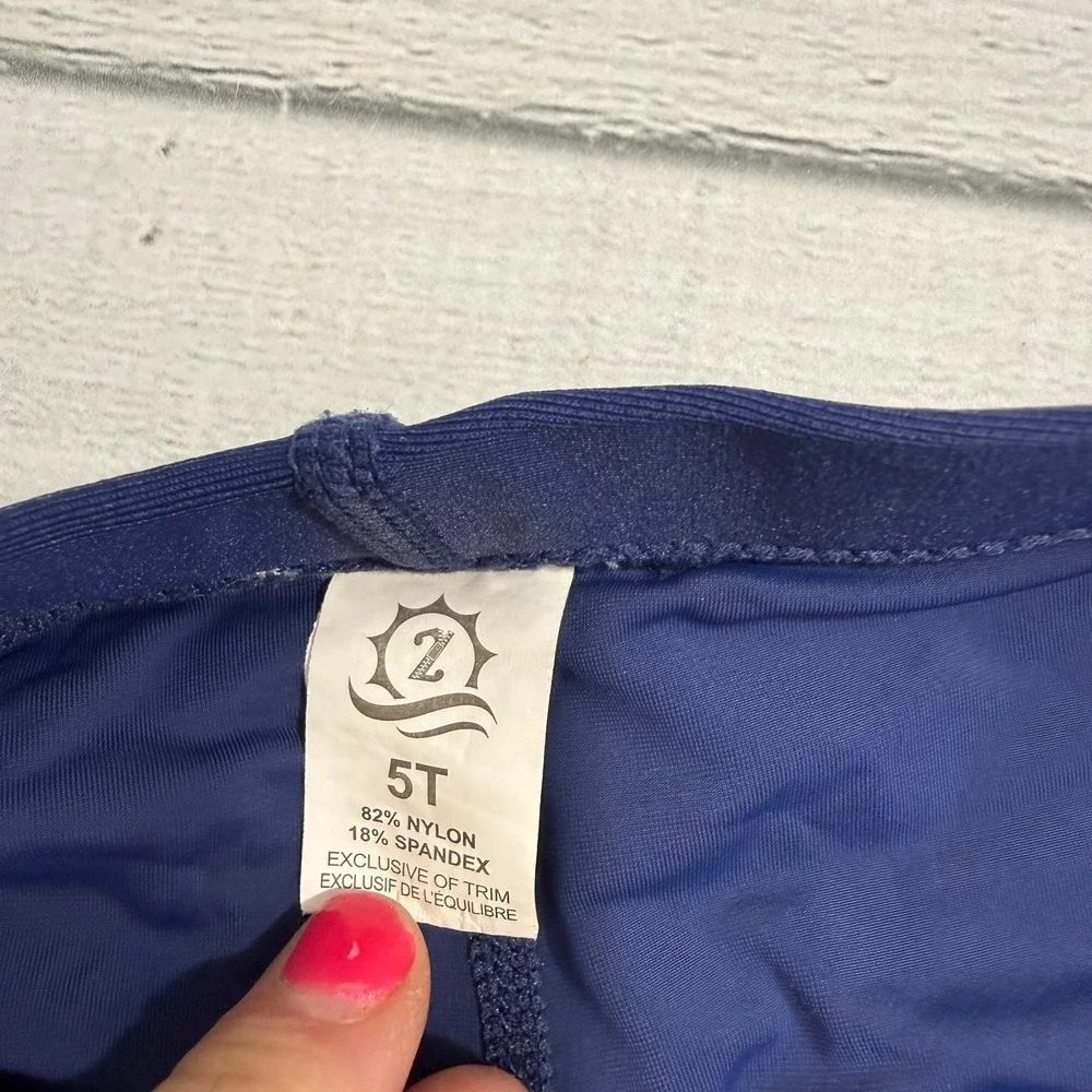 SwimZip Swim Leggings UPF 50+ Swim Pants navy blue size 5T